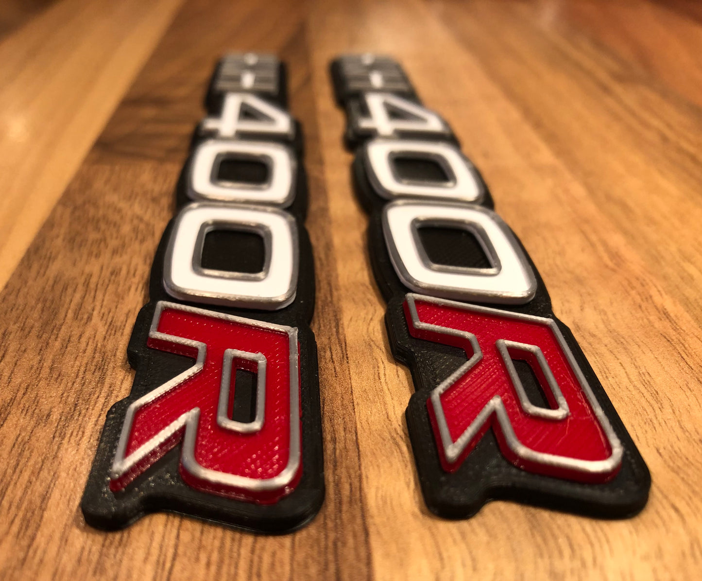 KH400R KH Side Panel Badges Emblems 400 for Kawasaki K H Z400R (pair)