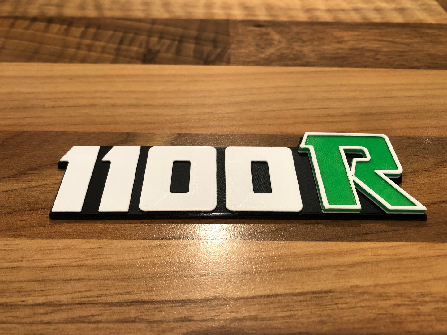 1100R Z1100 ZRX GPz1100 kz1100 R Side Panel Badge Emblem 1100 for Kawasaki Z ELR  Green/White