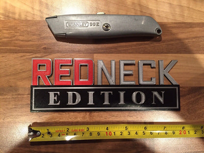 Redneck Edition Badge Emblem