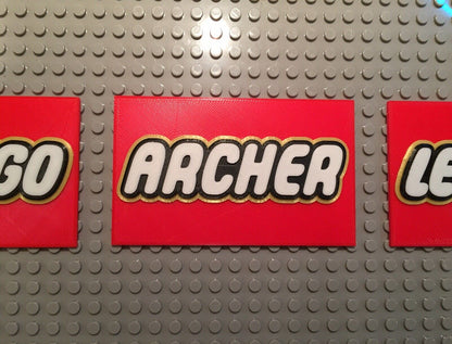 Lego Name Plate