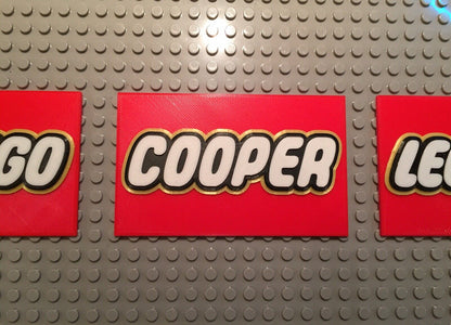 Lego Name Plate