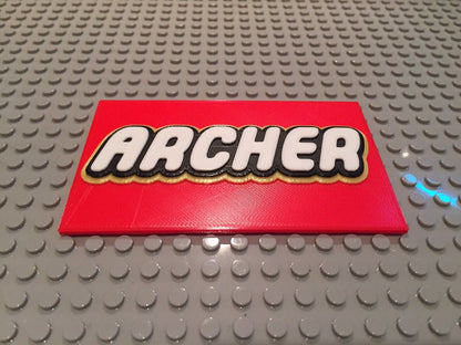 Lego Name Plate