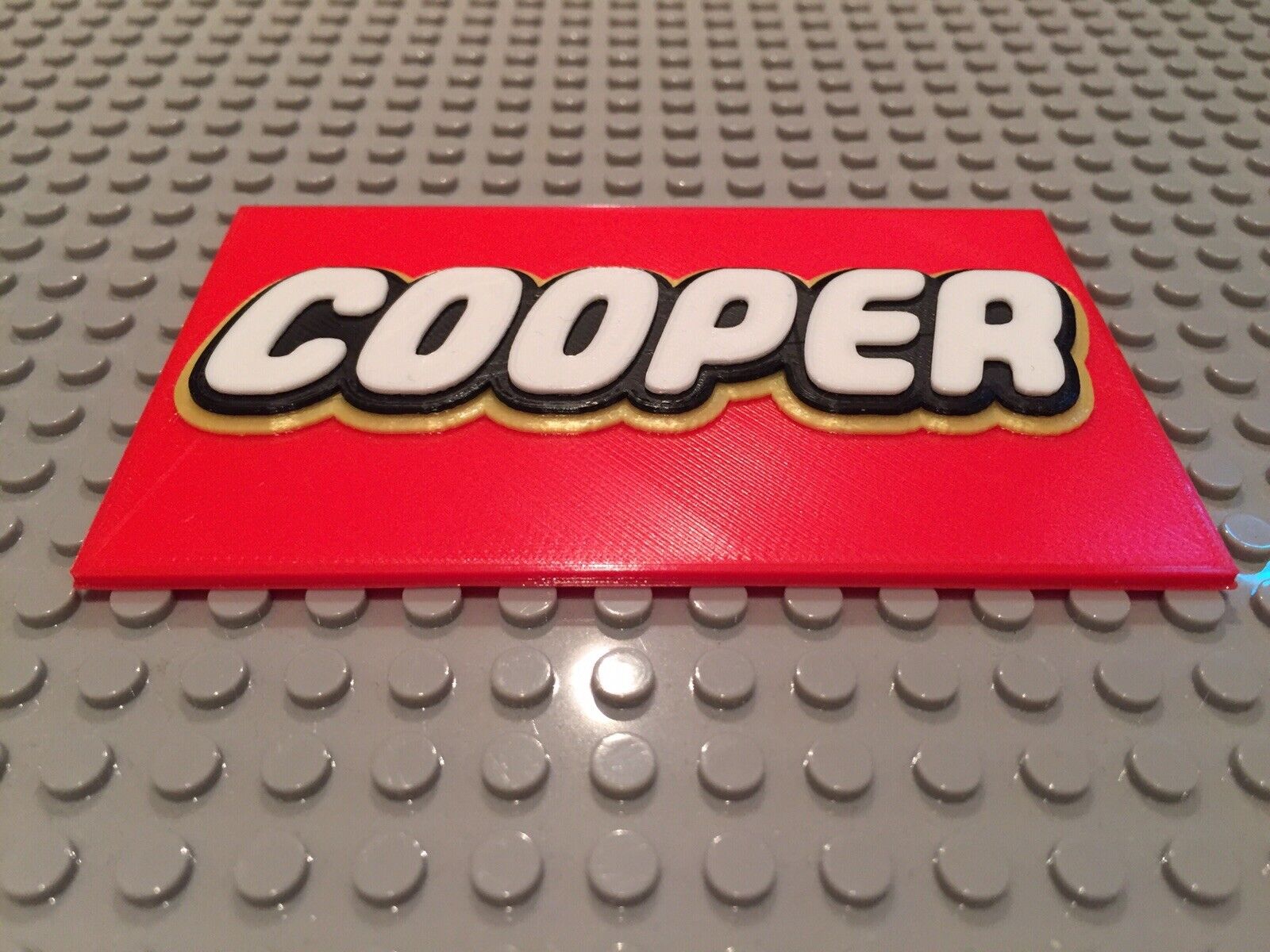 Lego Name Plate