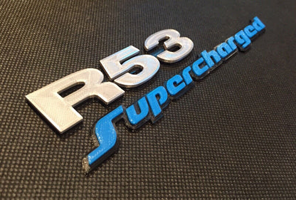 R53 Supercharged Badge