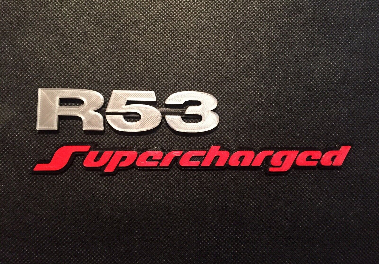 R53 Supercharged Badge