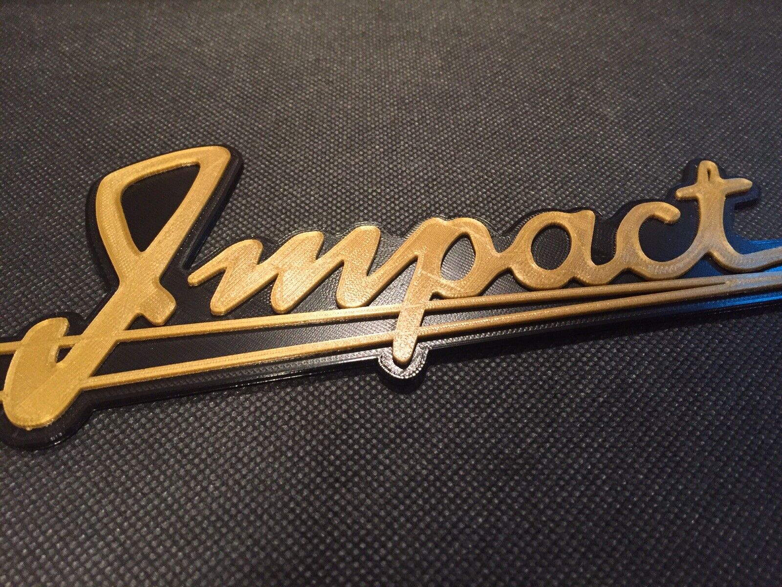 Impact Amplifier Amp Cab Badge Logo Emblem