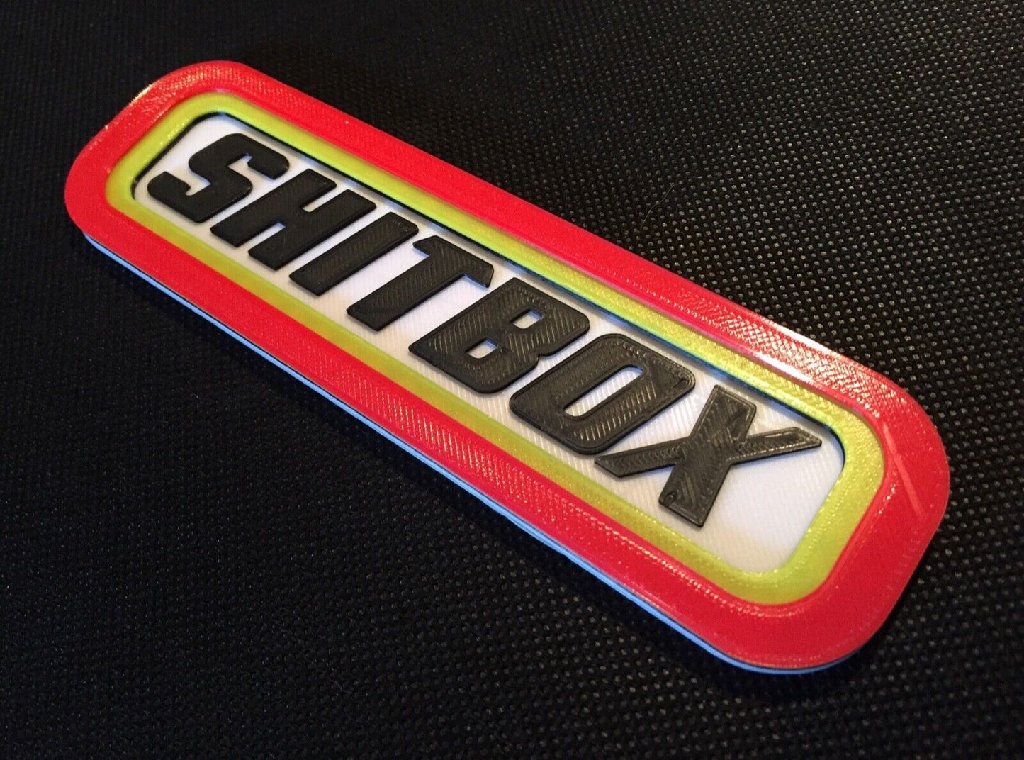 Shitbox Matchbox Badge