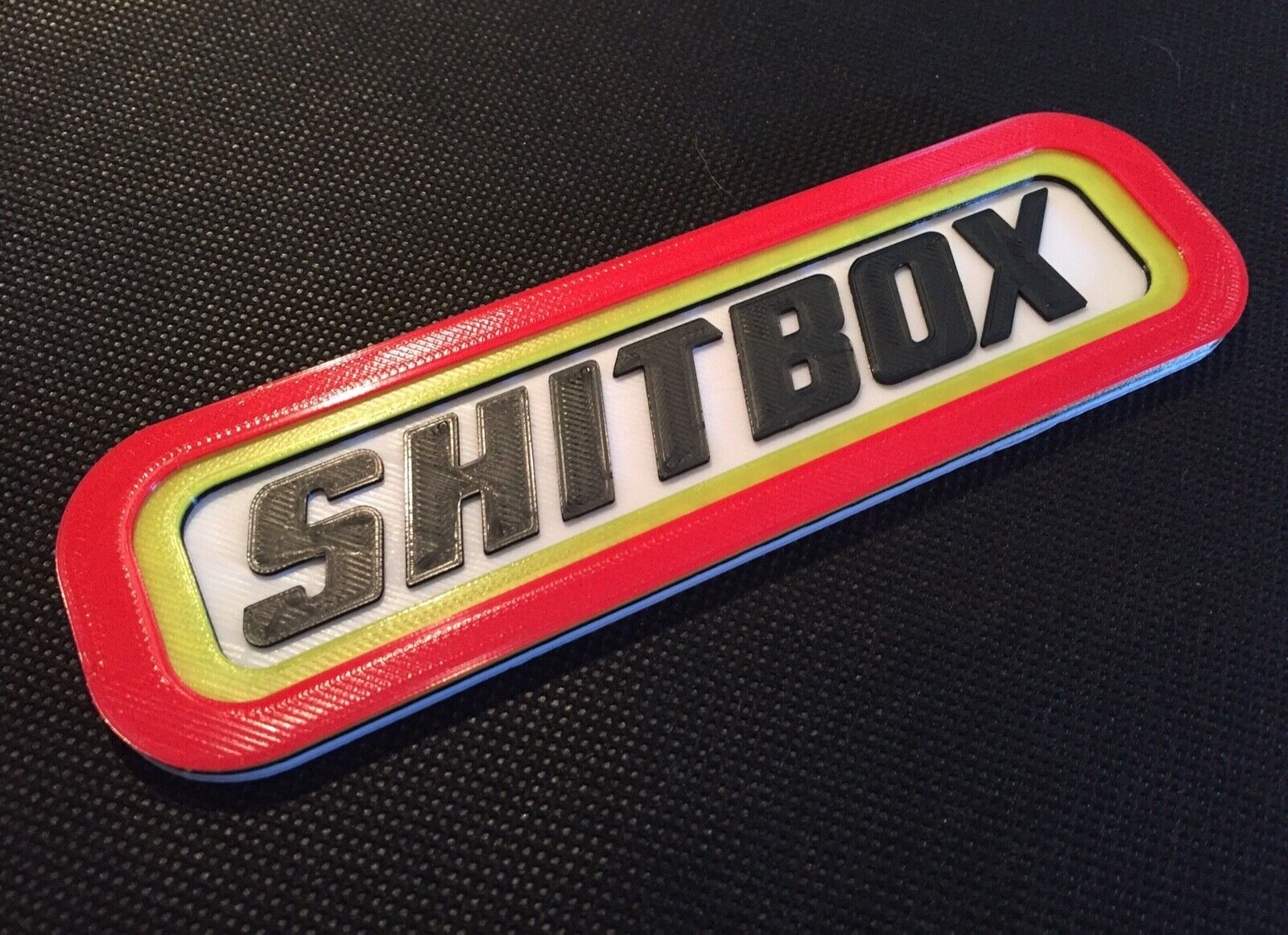 Shitbox Matchbox Badge