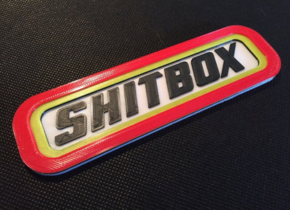 Shitbox Matchbox Badge