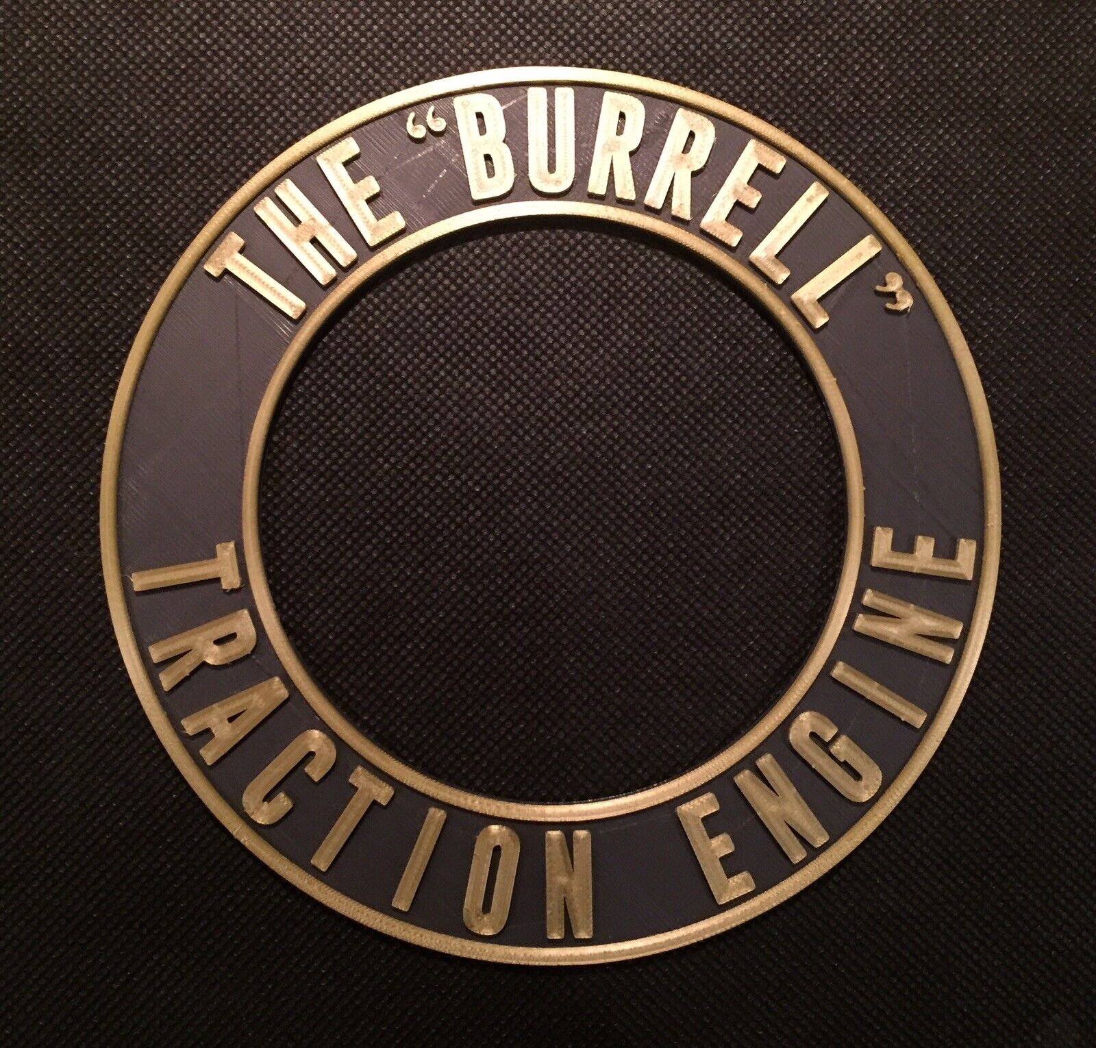 The Burrell Traction Engine Steam Badge Emblem