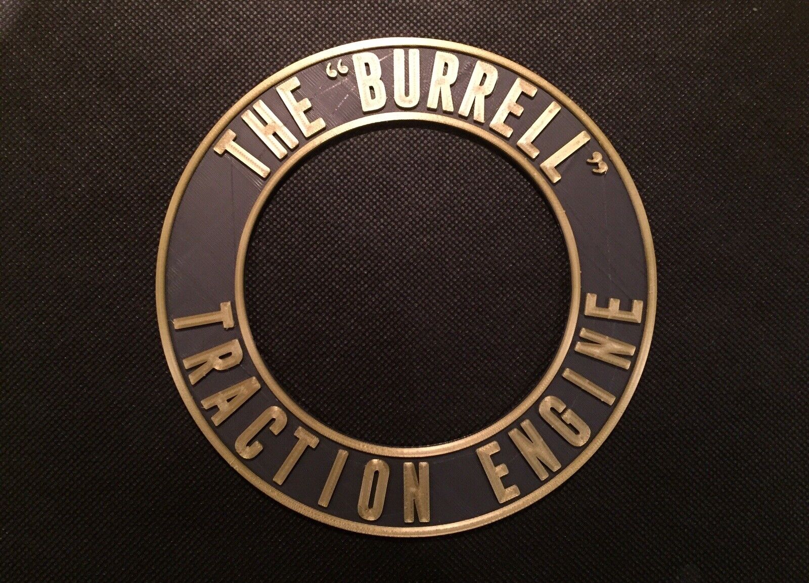 The Burrell Traction Engine Steam Badge Emblem