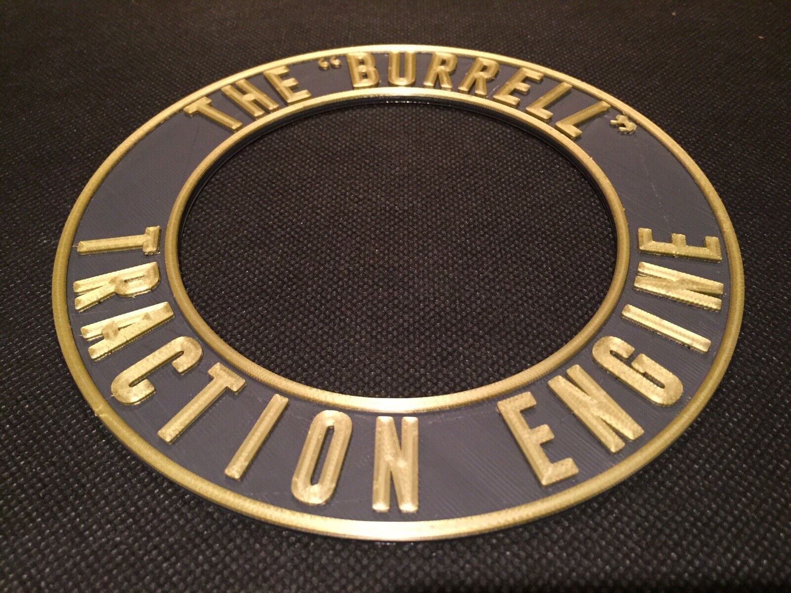 The Burrell Traction Engine Steam Badge Emblem