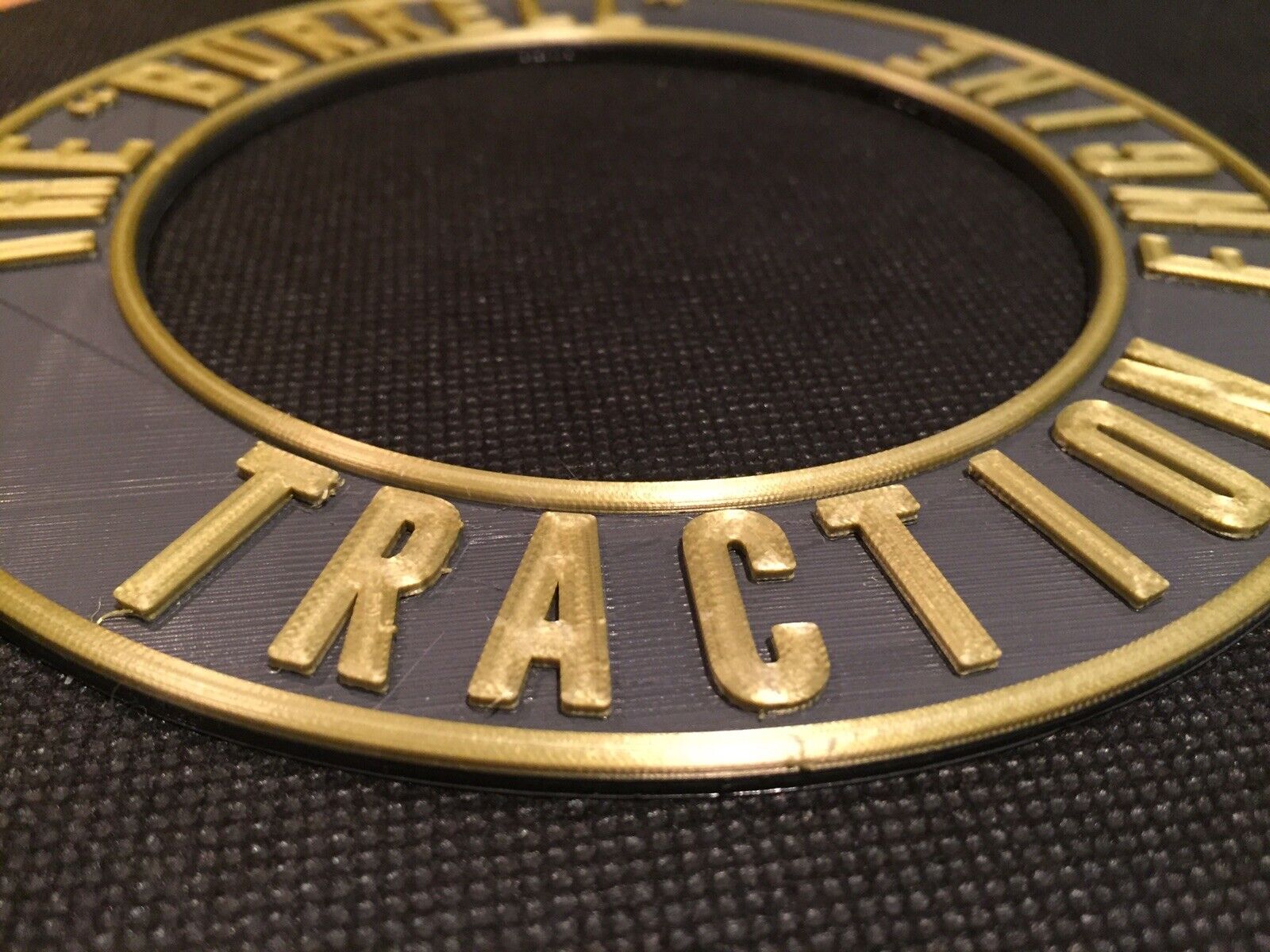 The Burrell Traction Engine Steam Badge Emblem