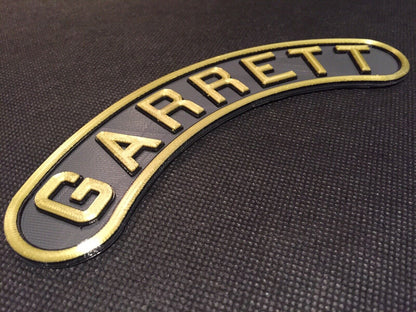 Garrett Traction Engine Steam Badge Emblem