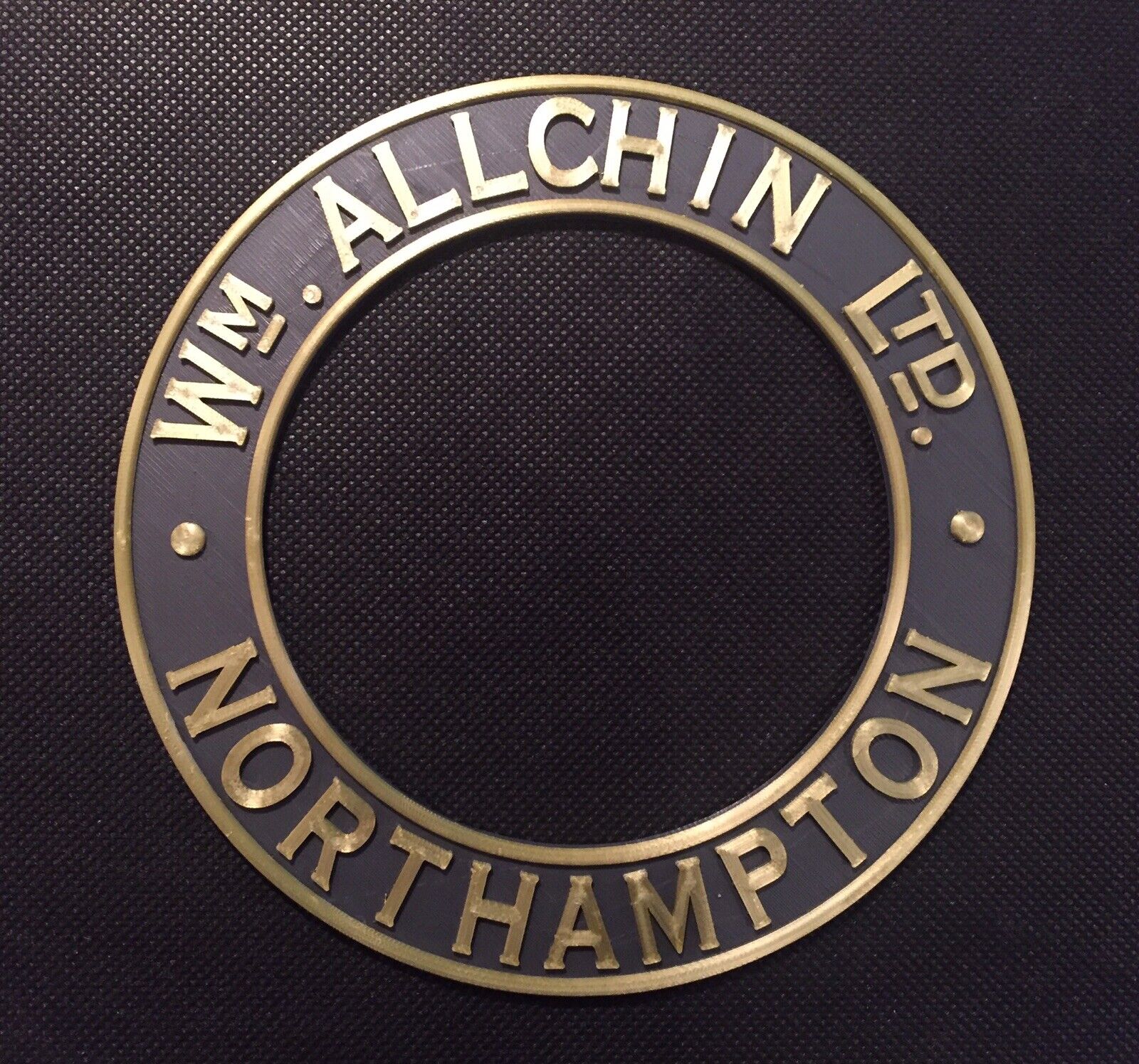 Wm Allchin Traction Engine Steam Badge Emblem