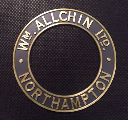 Wm Allchin Traction Engine Steam Badge Emblem