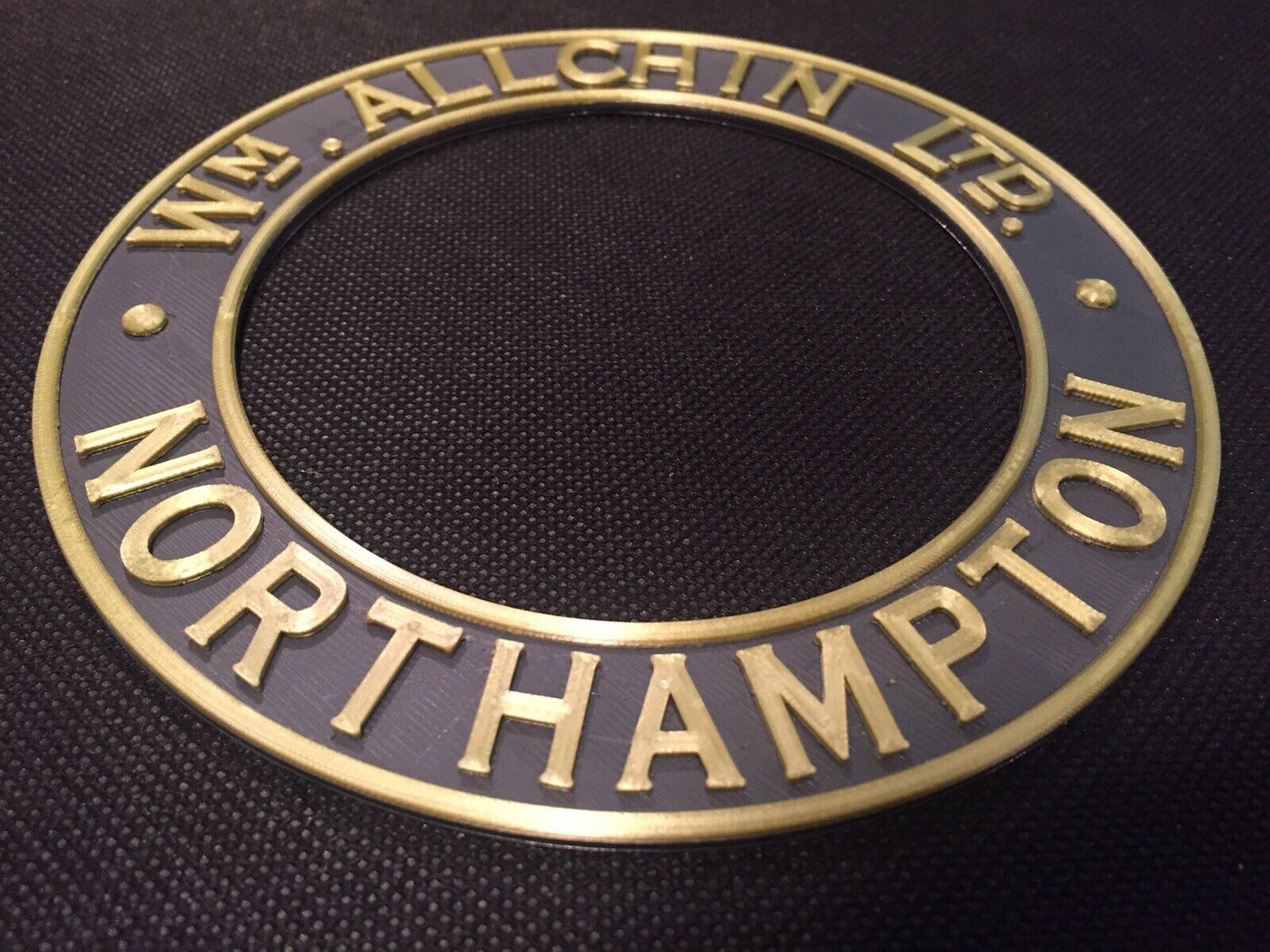 Wm Allchin Traction Engine Steam Badge Emblem