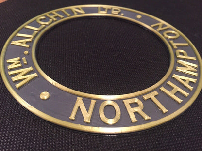 Wm Allchin Traction Engine Steam Badge Emblem