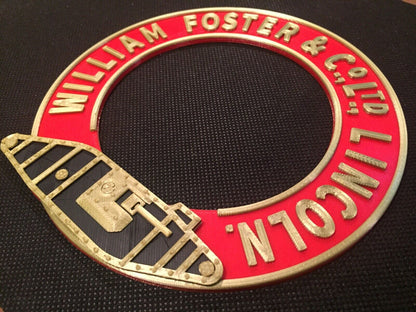 William Foster & Co Ltd Traction Engine Steam Badge Emblem