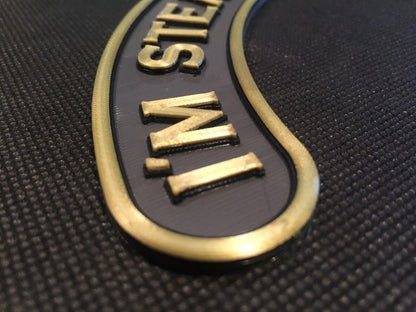 I'M STEAMING Badge Emblem Steam Engine