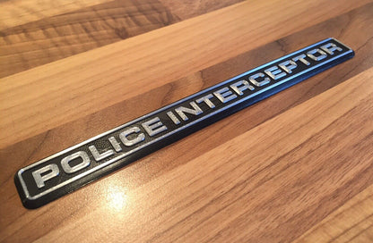 Police Interceptor Badge Emblem