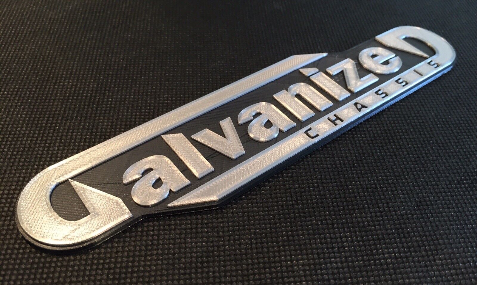 Galvanized Galvanised Chassis Badge Emblem