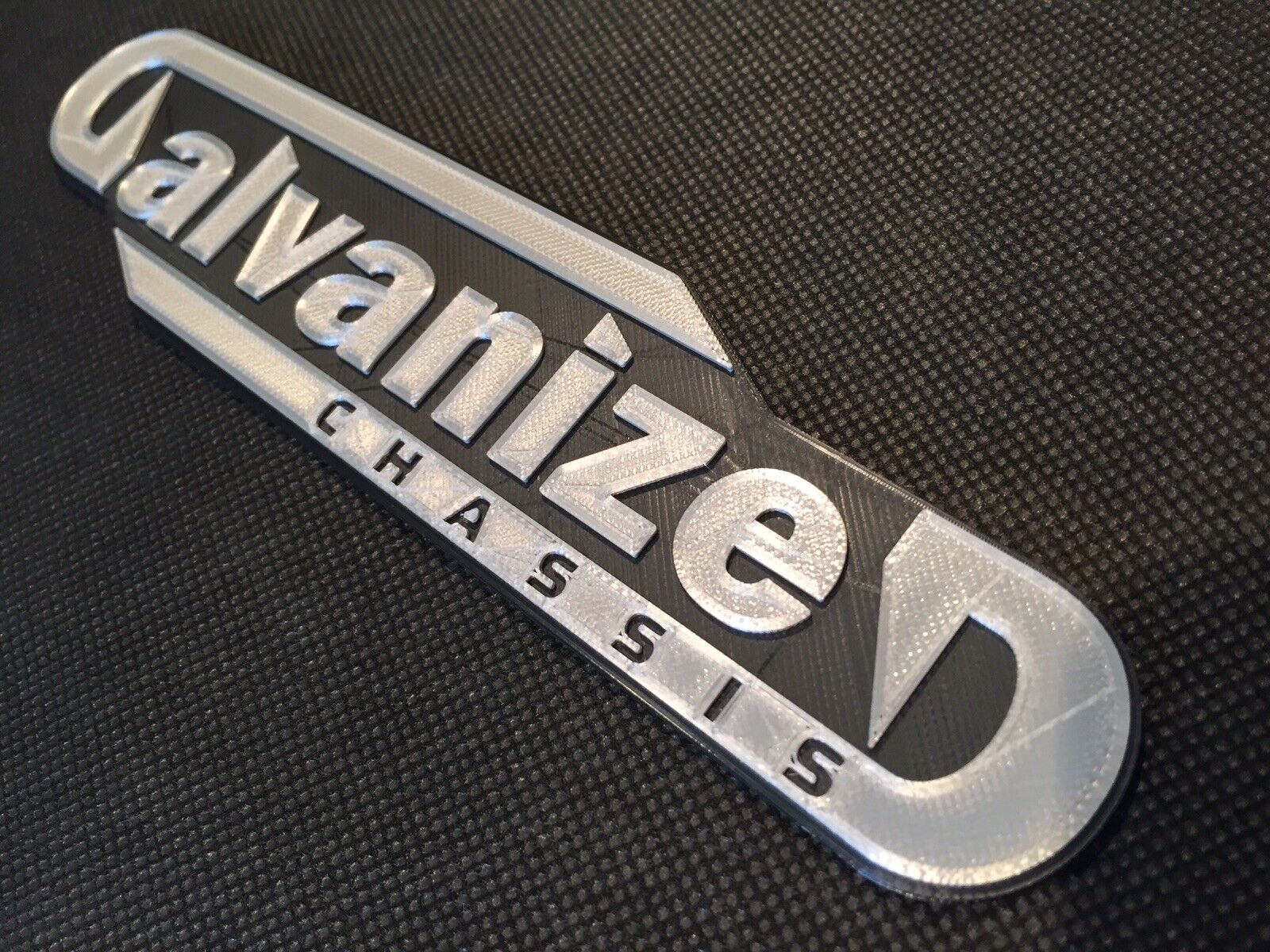 Galvanized Galvanised Chassis Badge Emblem