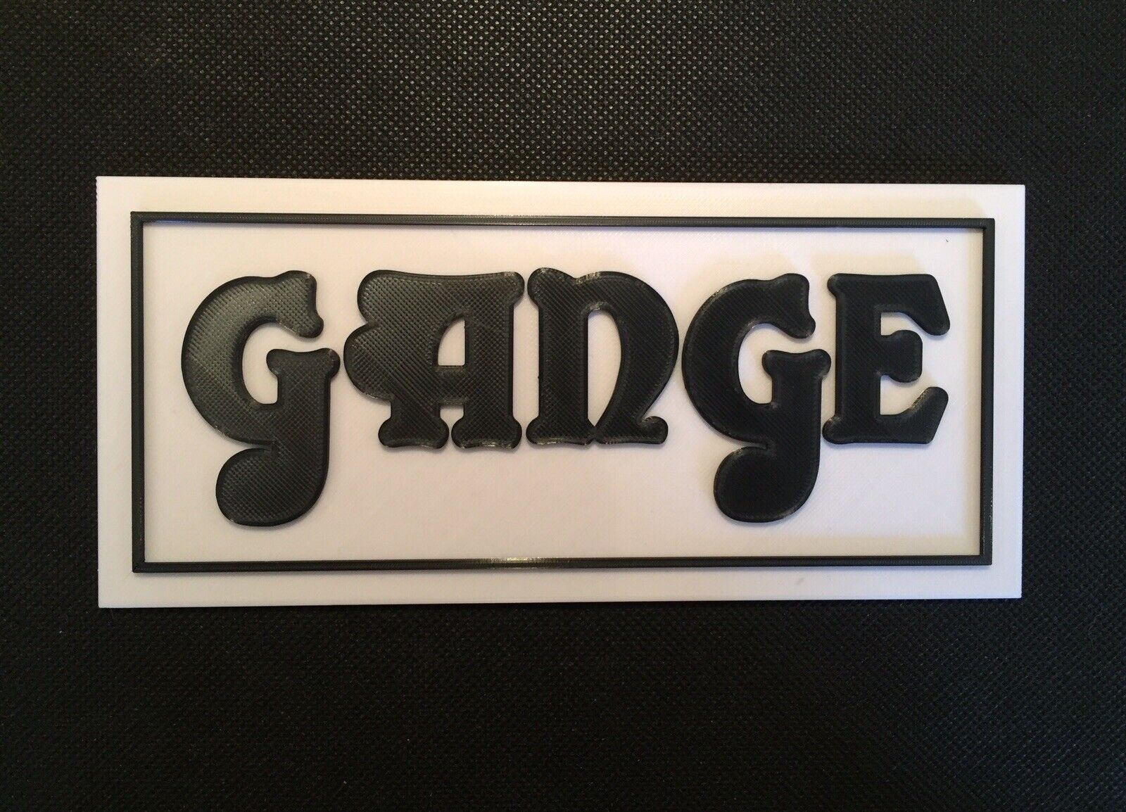 Orange Gange Amplifier Amp Badge Emblem