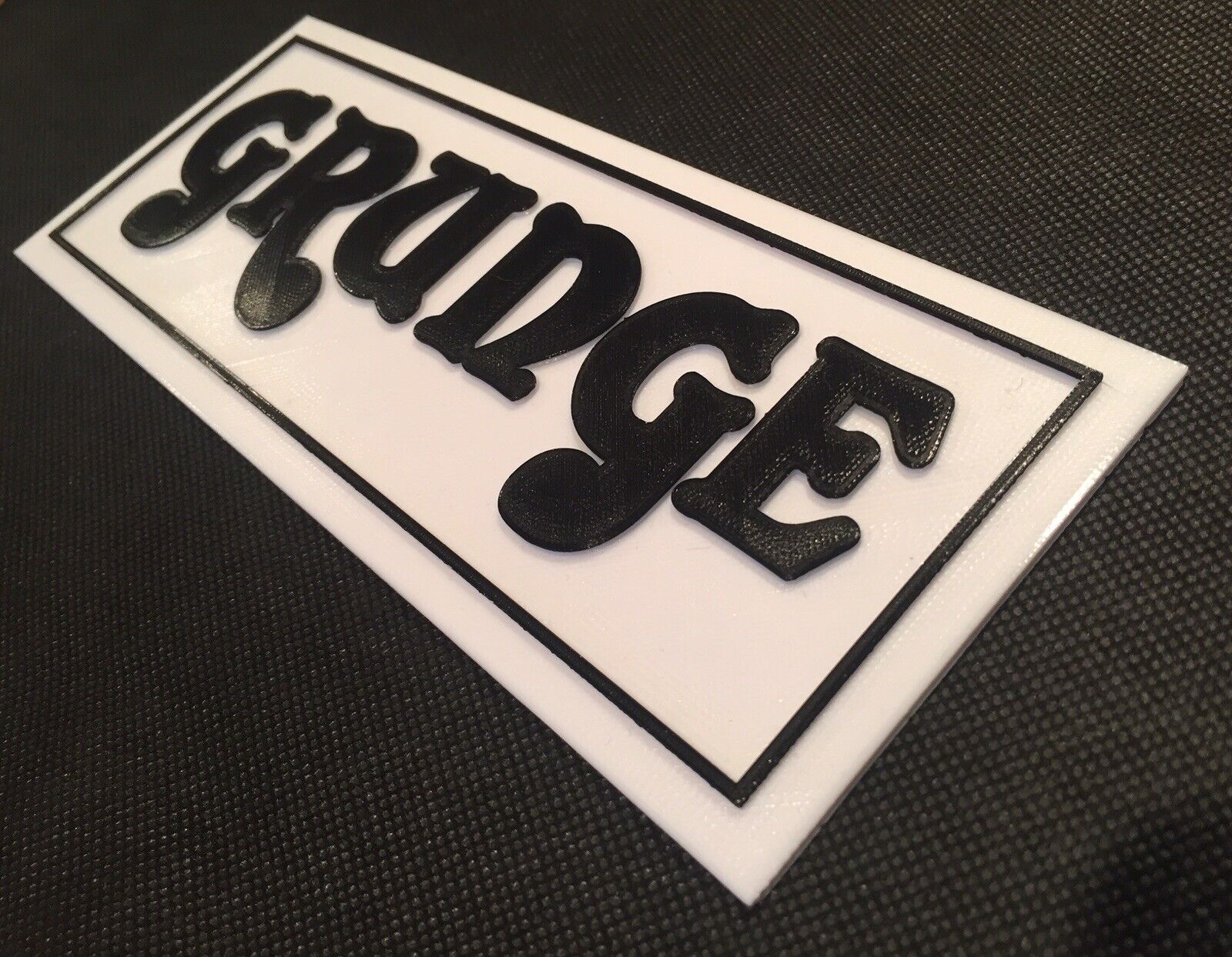 Orange Grunge Amplifier Amp Badge Emblem