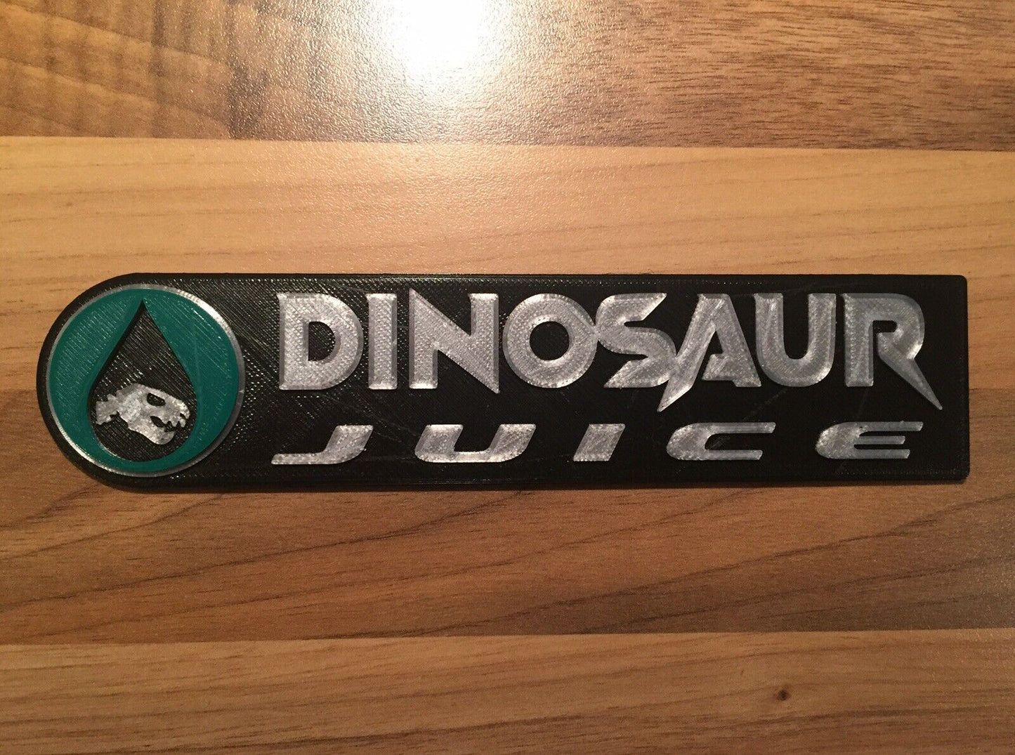 Dinosaur Juice Car Truck Badge Emblem