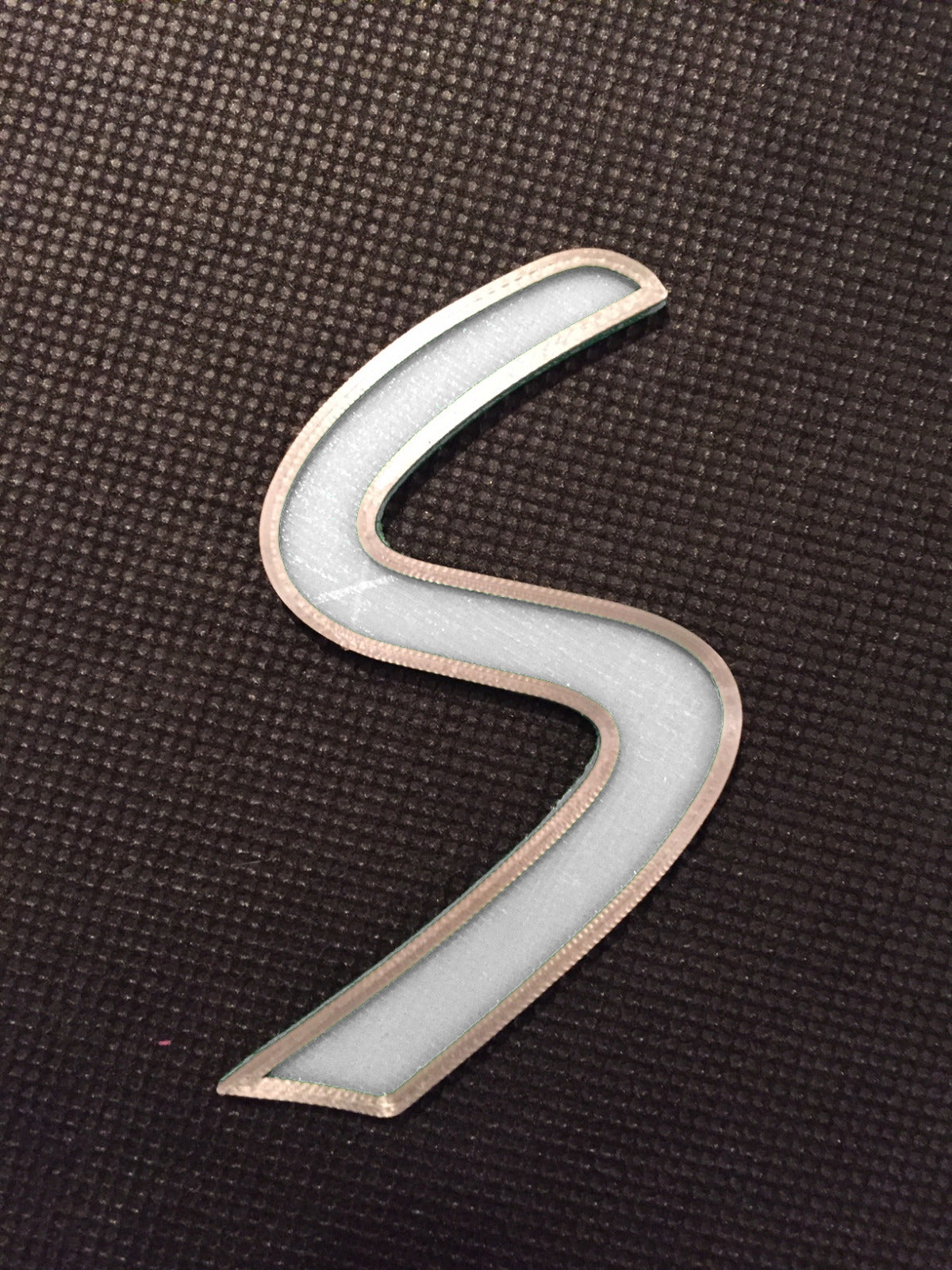 Custom (Choose the Colour) S Badge Emblem Grill or Tailgate compatible with Mini Cooper S