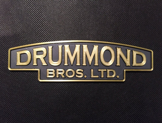 Drummond Bros. Ltd Badge Emblem Plaque