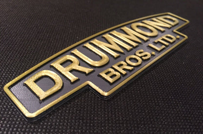 Drummond Bros. Ltd Badge Emblem Plaque