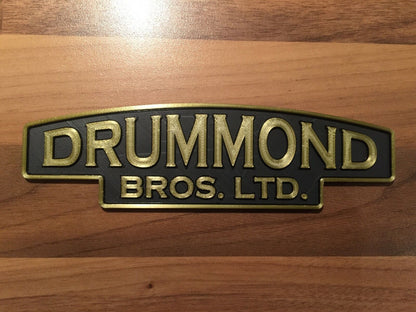 Drummond Bros. Ltd Badge Emblem Plaque