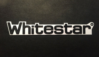 Whitestar Blackstar Amplifier Badge Emblem