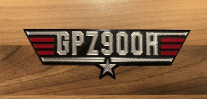 GPZ900R Top Gun kawasaki Badge Emblem 