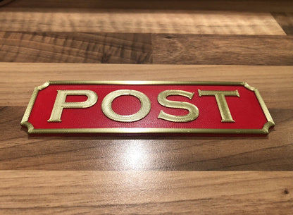 British Styled Post Box Mail Box Badge Emblem