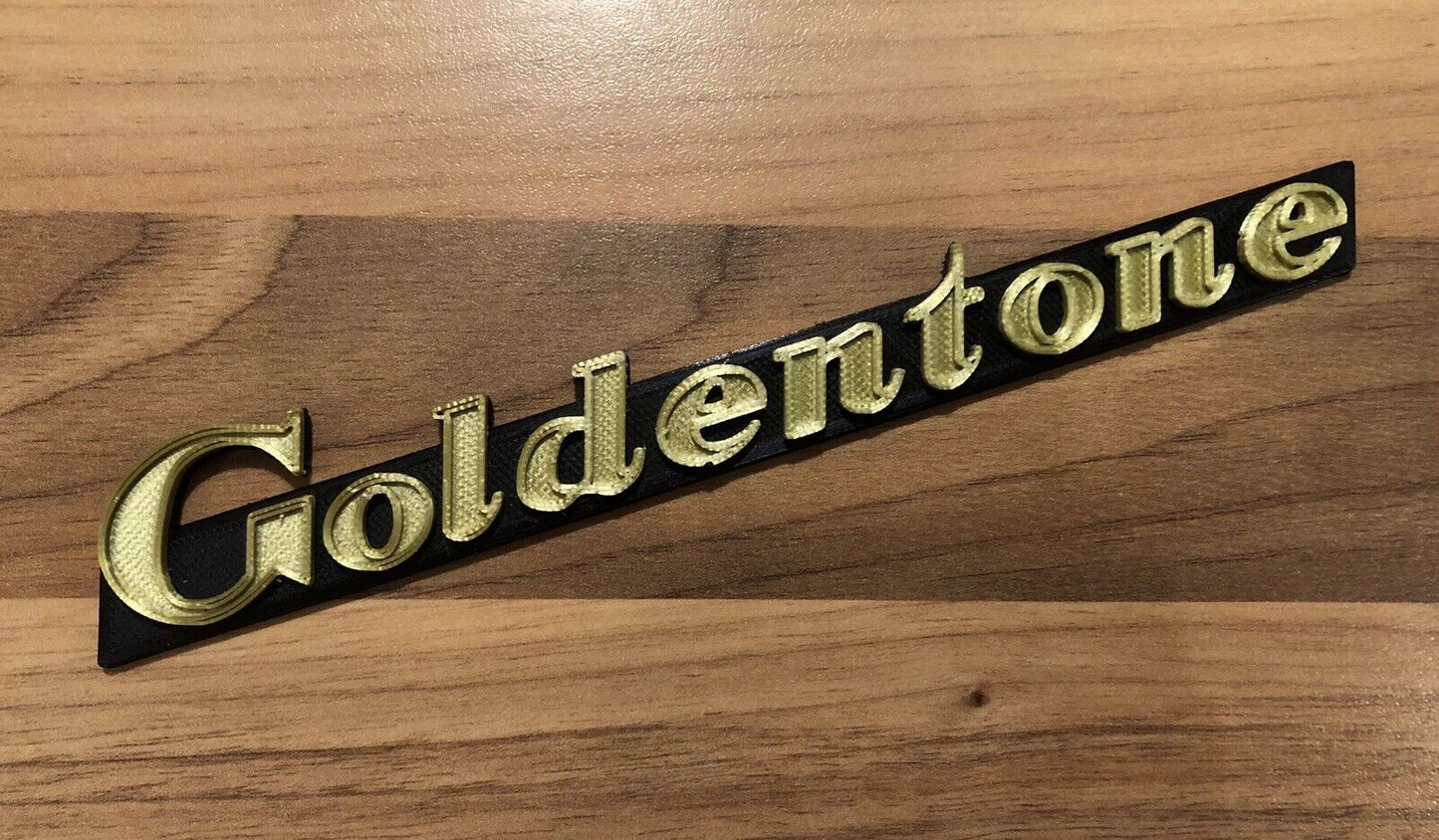 Goldentone Amplifier Amp Badge Emblem 