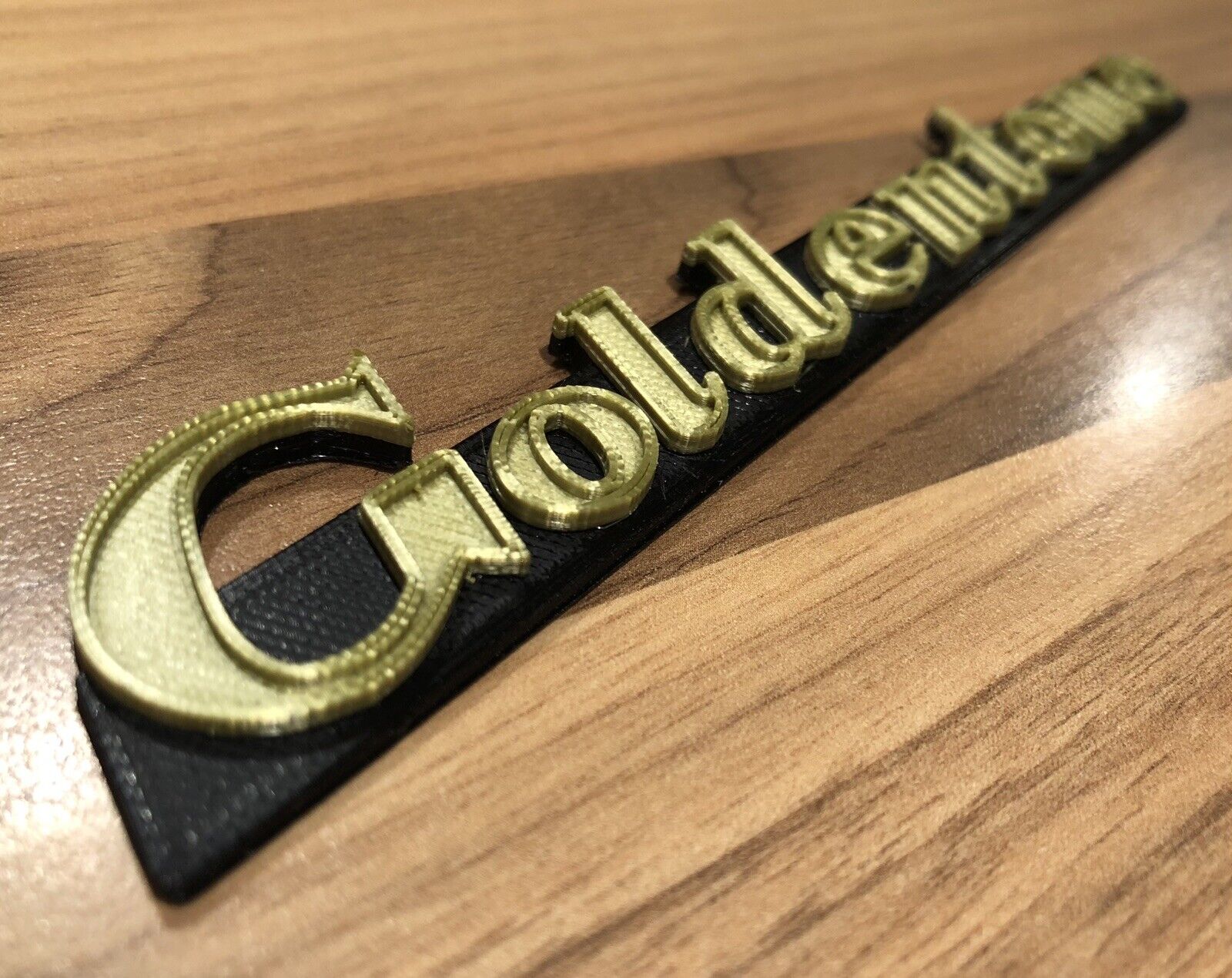 Goldentone Amplifier Amp Badge Emblem 