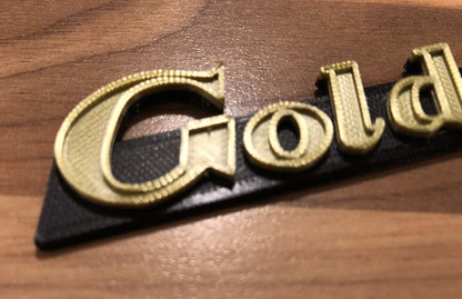 Goldentone Amplifier Amp Badge Emblem 