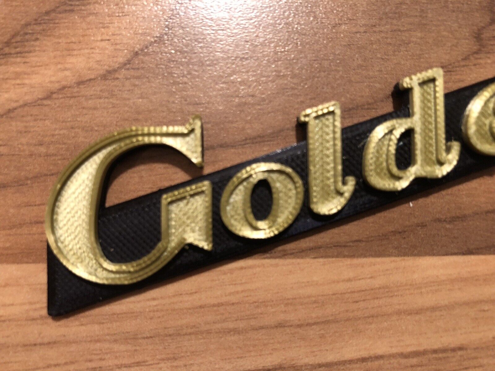 Goldentone Amplifier Amp Badge Emblem 