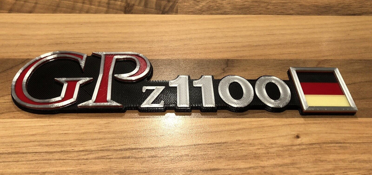 GPZ 1100 Kawasaki Badge Emblem German Flag