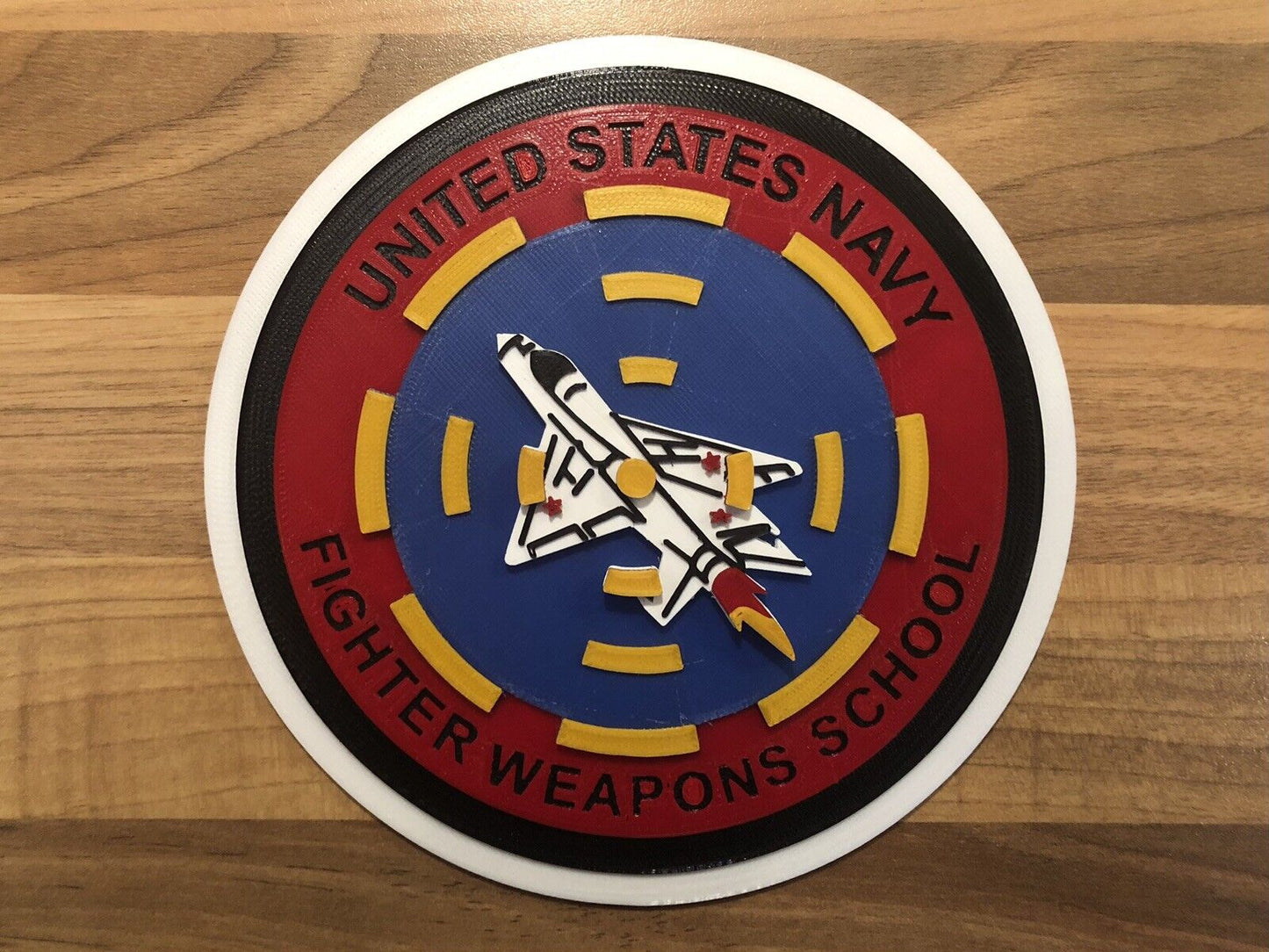 Top Gun Movie United Stated Navy Fighter Weapons School Emblem Badge Plaque Motif