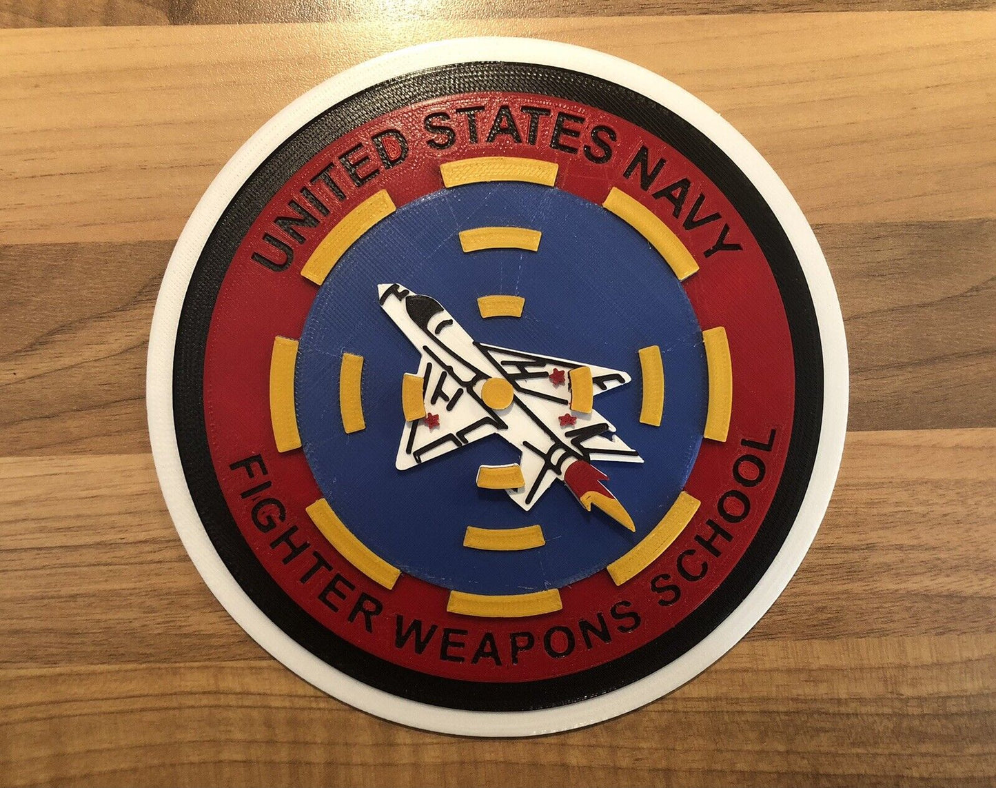 Top Gun Movie United Stated Navy Fighter Weapons School Emblem Badge Plaque Motif