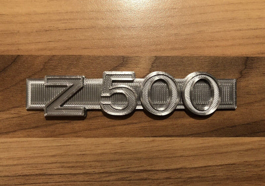 z500 Kawasaki Badge Emblem Silver