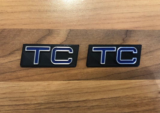 Turbocharged TC Badges for z1000 Z1- kz1000 Side Panel Badge Emblem 1000 for Kawasaki Z KZ Z1000 Z1-R Z1R (Pair)