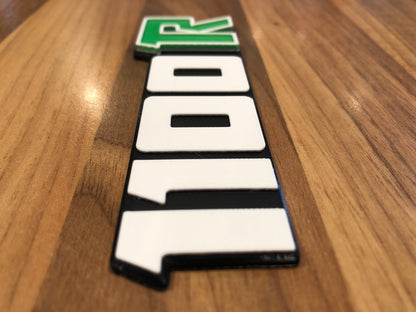 1100R Z1100 ZRX GPz1100 kz1100 R Side Panel Badge Emblem 1100 for Kawasaki Z ELR  Green/White