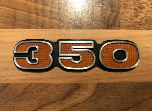 350 cc Side Panel Badge for Kawasaki S2 S2A 1973 Triple Side Cover Emblem