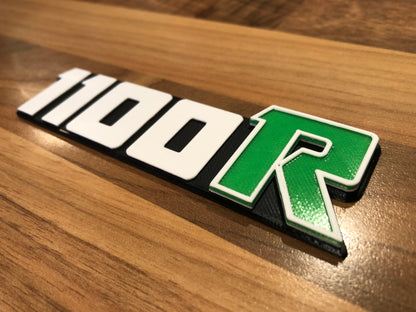 1100R Z1100 ZRX GPz1100 kz1100 R Side Panel Badge Emblem 1100 for Kawasaki Z ELR  Green/White