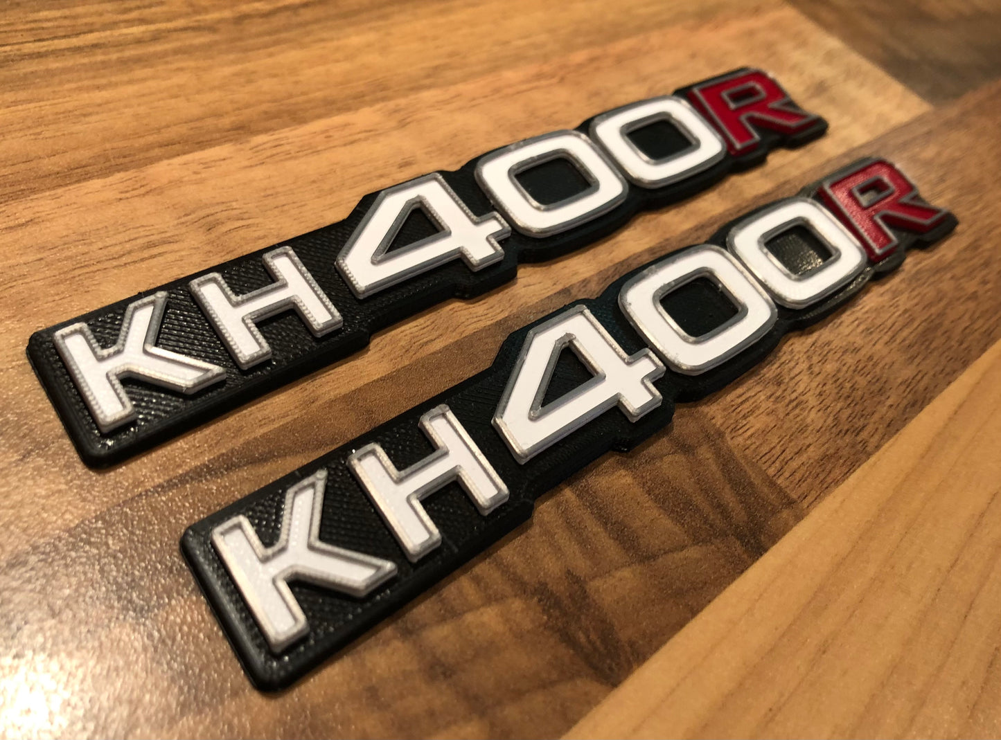 KH400R KH Side Panel Badges Emblems 400 for Kawasaki K H Z400R (pair)